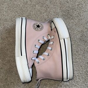 Converse Lift Platform Leather & Faux Fur